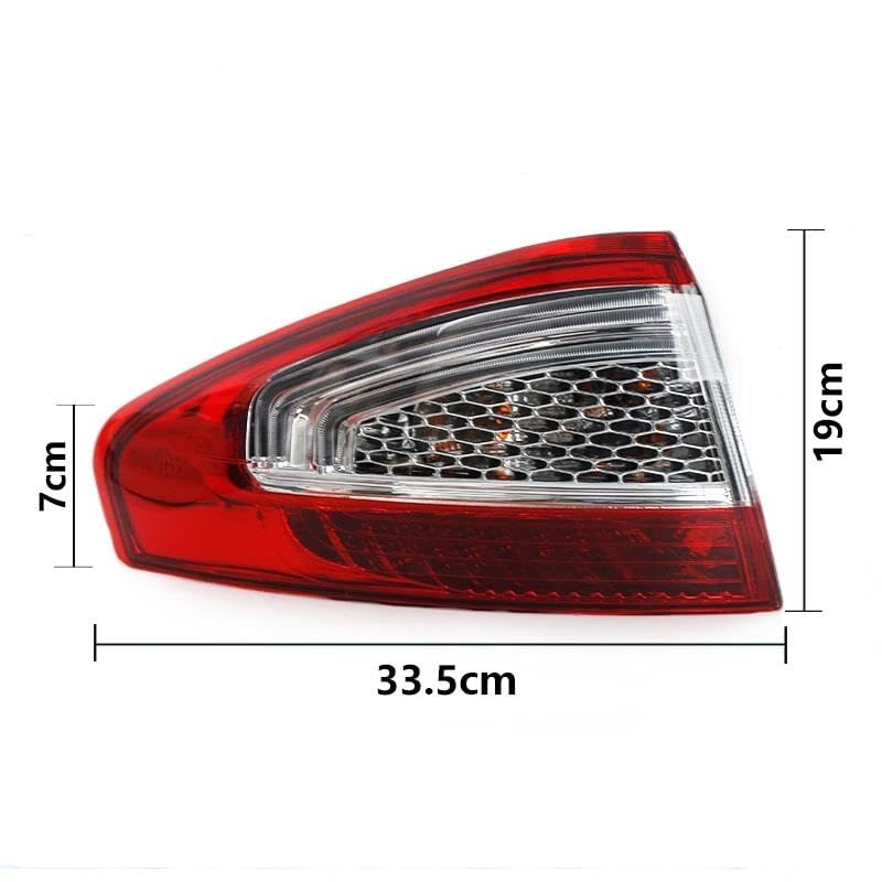 Genérico Piloto Trasero Luz trasera LED para Ford para Mondeo para Fusion 2011-2012 izquierda/derecha Luces traseras exteriores luces interiores Luces Traseras(Right outside)