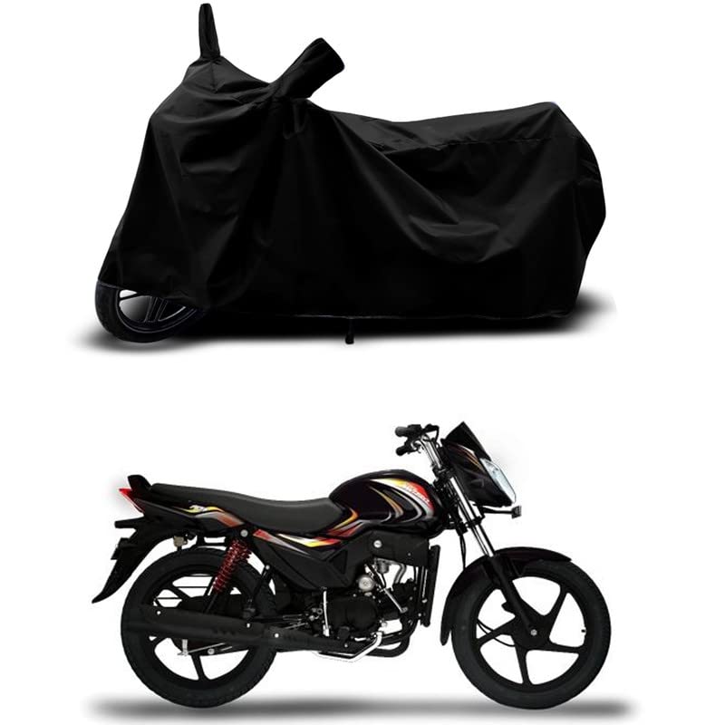 Image of 100% Scratchproof /UV-Rays /Heat Protection /Birds Dropping /Water Resistant /Dust Proof /Waterproof /Full Bike Scooty Two Wheeler Body Cover Compatible for Pantero All Varients[Black]
