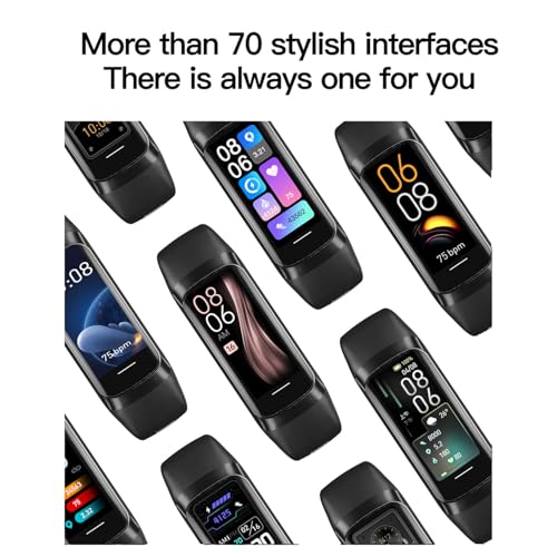 Aukire Fitness Tracker With 24/7 Heart Rate Sleep Blood Oxygen Monitor,Ip68 Waterproof Smart Watch,1.10''Amoled Color Touchscreen,Step Calorie Counter Pedometer Health Activity Trackers For Women Men thumb #5