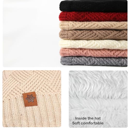 Juego de bufanda, guantes y gorro para mujer ideal para regalo invernal 6