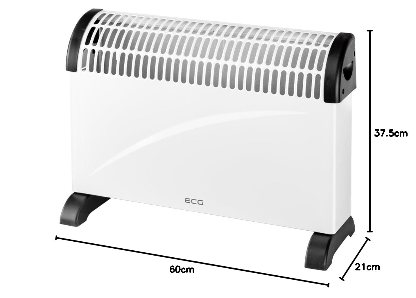 ECG TK 2050 konwektor grzewczy, biało-szary