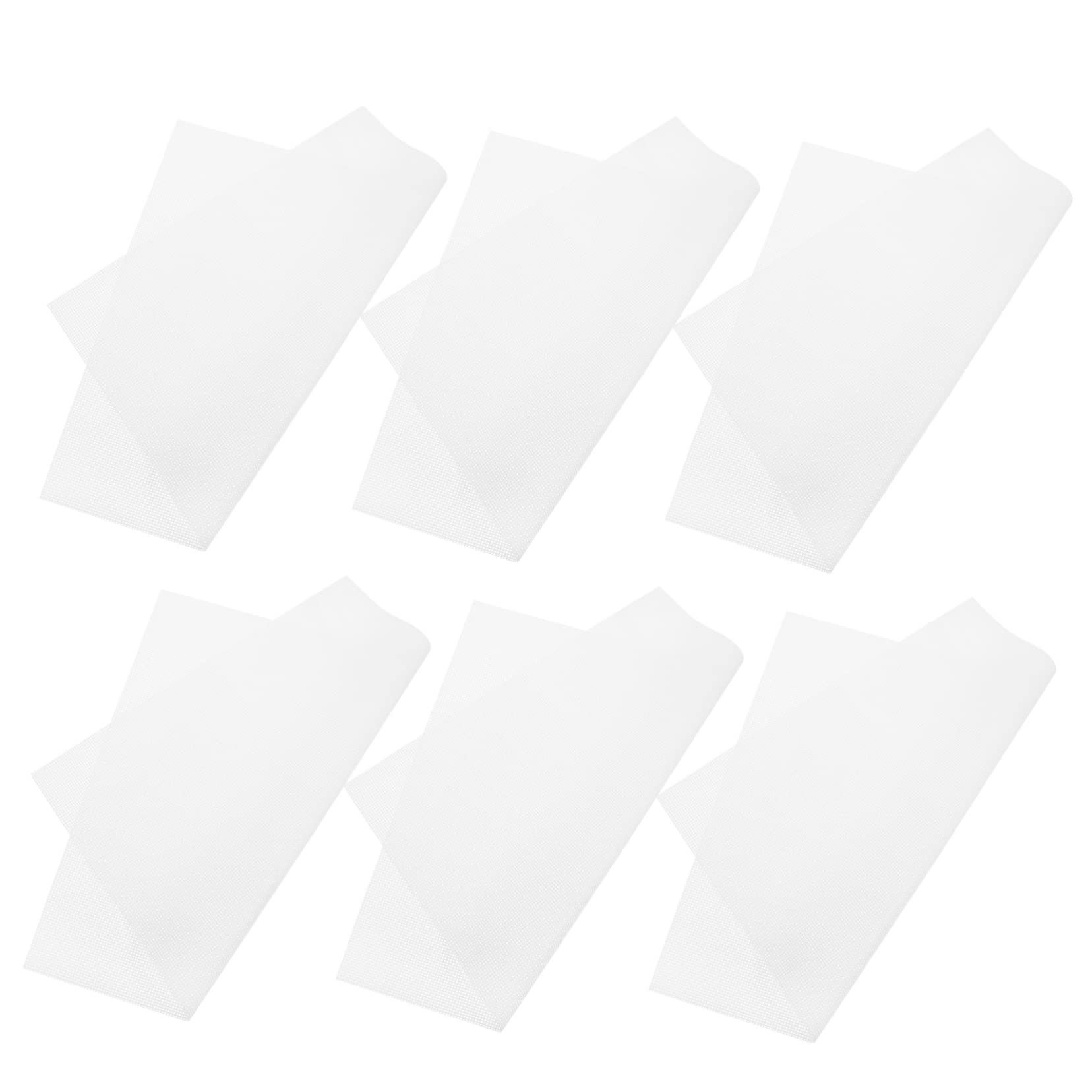 OUNONA 6Pcs Reusable Silicone Food Dehydrator Mats Non Stick Dryer Sheets for Even Drying of Fruits Vegetables Meats for Food Dehydrators