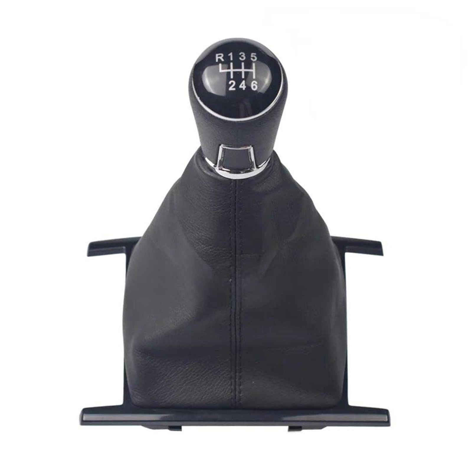 Poanbcgy 6 Speed Black Gear Stick Shift Knob Leather Gaiter Boot Cover Car 6 Speed For Amarok 2010 2011 2012 2013 2014 2015 2016 2017 2018-2022 Replacement Parts(6 Speed Black)