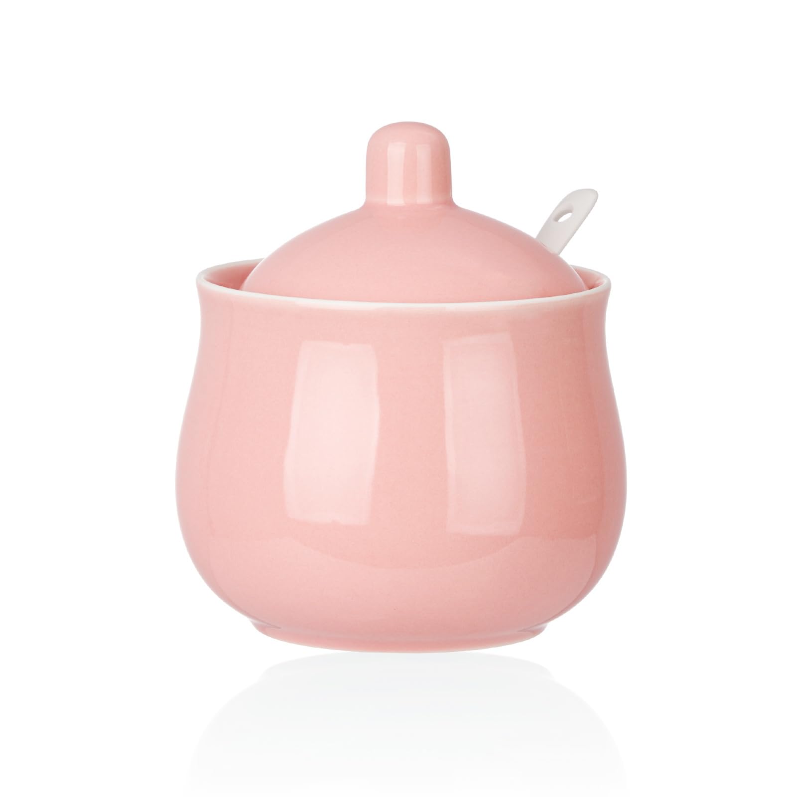 CHILDIKE 12 OZ Ceramic Sugar Bowl with Lid and Spoon