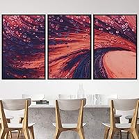 3 Piece Framed Canvas Wall Art 3D Contemporary Canvas Prints Home Artwork Decoration for Living Room,Bedroom - 16