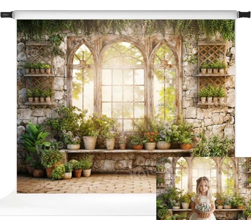 Toile de fond vert Kate 3x2.4m fenêtre de printemps pour photographie