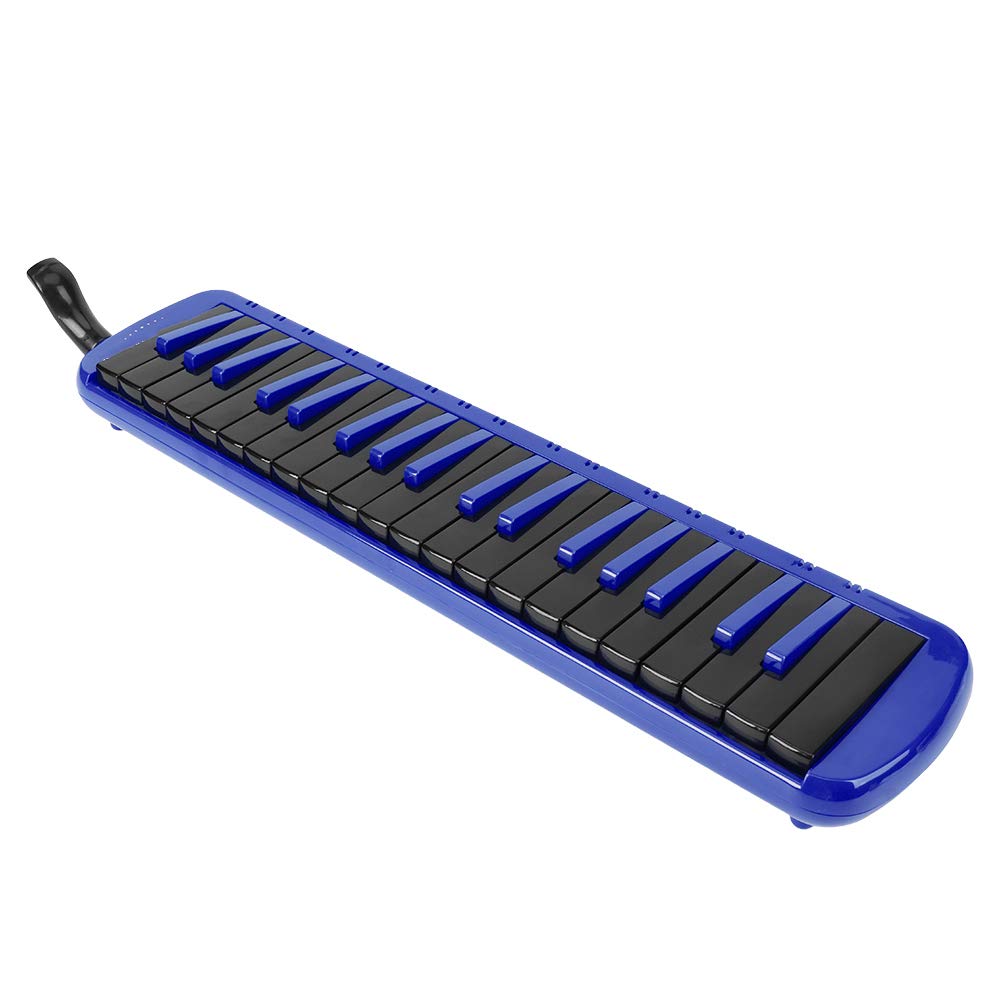 Melodica 37 Teclas, Instrumento Musical de Viento con Bolsa de Transporte Adecuada para la Pr¨¢ctica de Principiantes(Azul)