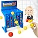 Hüpfender Ball Connect Schüsse Spiel, Verbinden Sie Sich mit 4 Schüssen Brettspiel für Kinder, Bounce 4 in a Row Shots Spiel für Familienreisen Indoor Outdoor - Geschenk für Kinder ab 6 Jahren