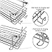 Orimade Shower Caddy Basket Soap Dish Holder Shelf with 5 Hooks Bathroom Organiser Shelf Kitchen Storage Rack Wall Mounted Adhesive No Drilling SUS304 Stainless Steel - 3 Pack