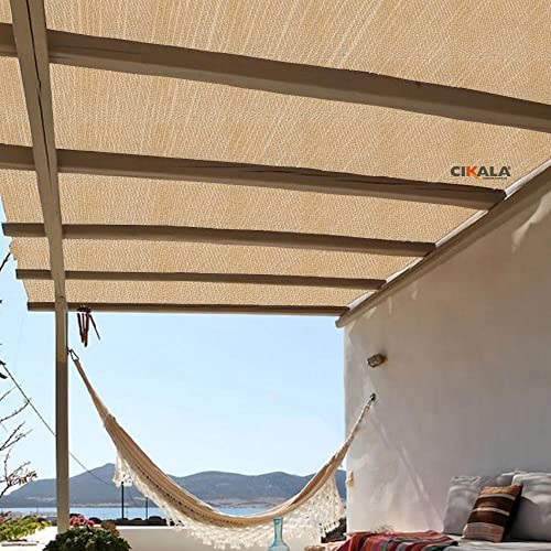 Forro de Tela Sombreamento Shade Areia 4x1 Metros Para Pergolado Teto Cobertura Decoração Forração T
