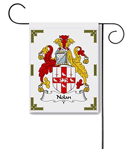 Nolan Coat of Arms/Nolan Family Crest 11 X 15 Garden Flag – Made in the U.S.A.