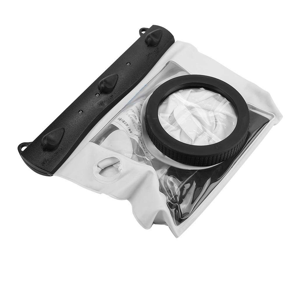 Zunate Custodia Subacquea Impermeabile, Fotocamera Subacquea da 20 M con Dito HD Custodia per Borsa da Nuoto Impermeabile Universale Custodia per Fotocamera Reflex, per, per