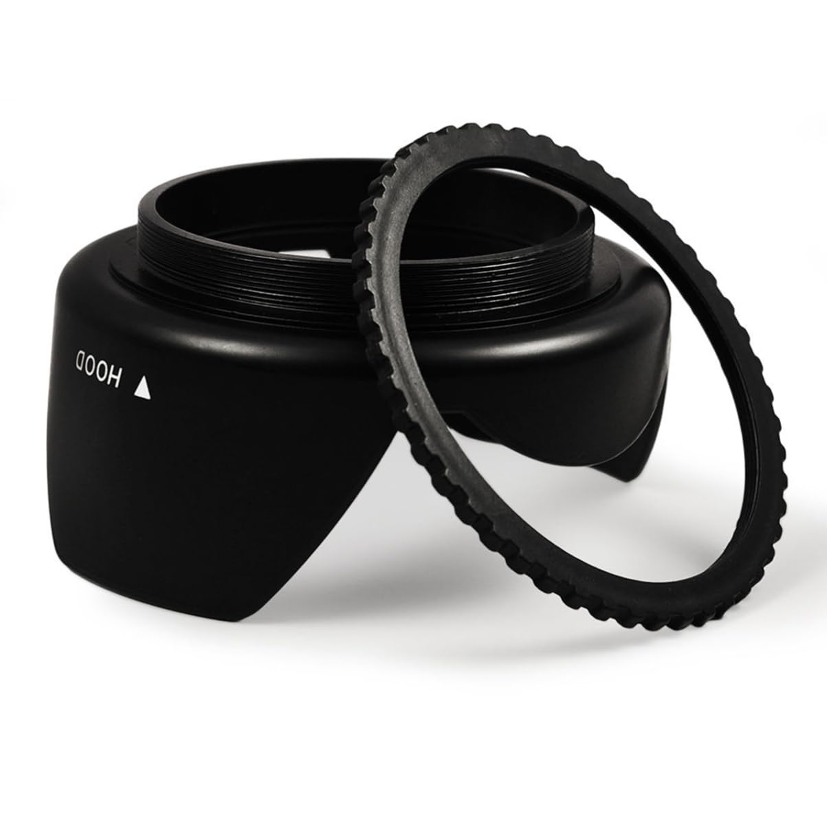 OSALADI Paraluce Per Obiettivo Della Fotocamera Da 58 Mm Design A Petalo Di Fiore Attacco A Vite in Gomma