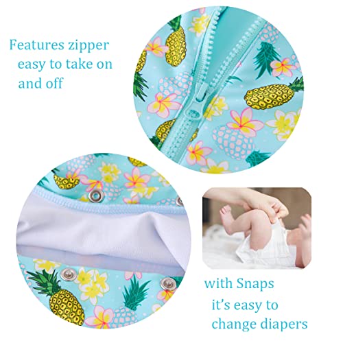 Image of UMELOK Baby Girl Swimsuit Infant UPF 50+ Bathing Suit Size Months