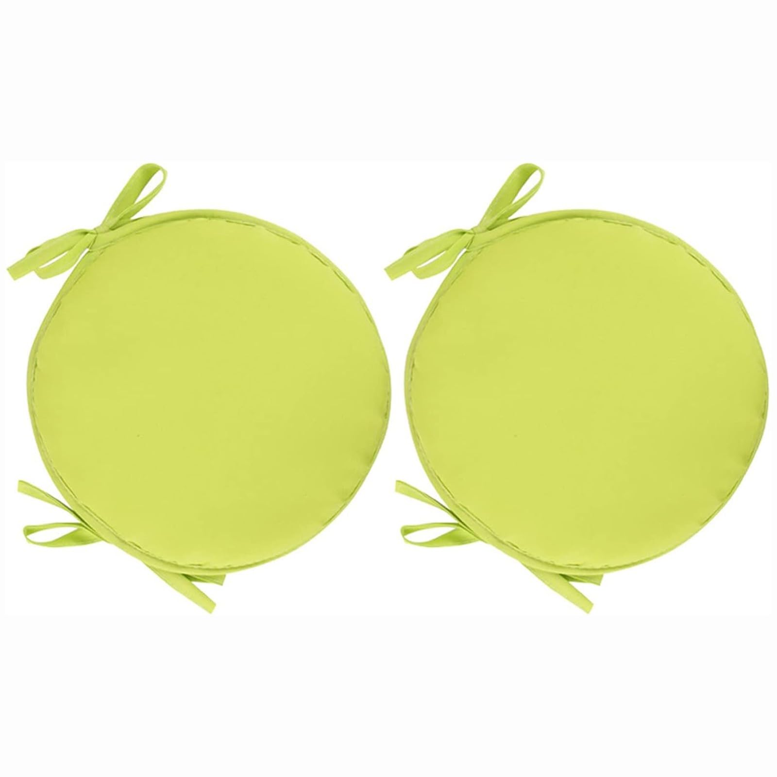 PIPOEI Chair Cushions Set of 2/4/6 Seat Cushion Round Chair Cushions with Ties, Chair Pads Round Diameter 30cm, Polyester Pad for Bistro Chair A-14,30cm-2pcs