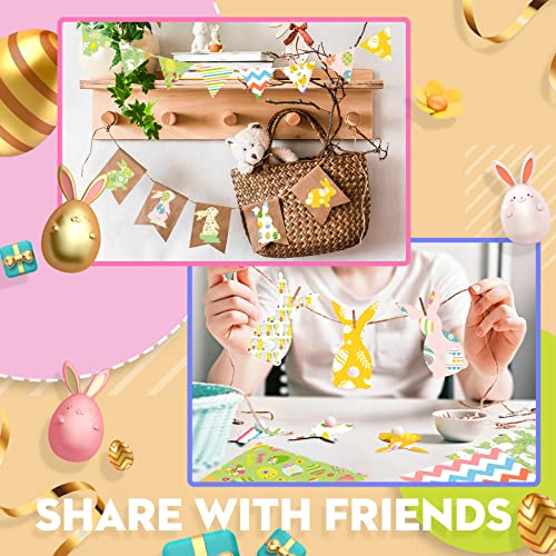 120 Sheets 12 X 12 Inch Easter Pattern Scrapbook Paper Easter Cardstock Paper Double Sided Scrapbook Paper Craft Tissue Paper Decorative Origami Paper Wrapping Paper, 12 Patterns #TOP4