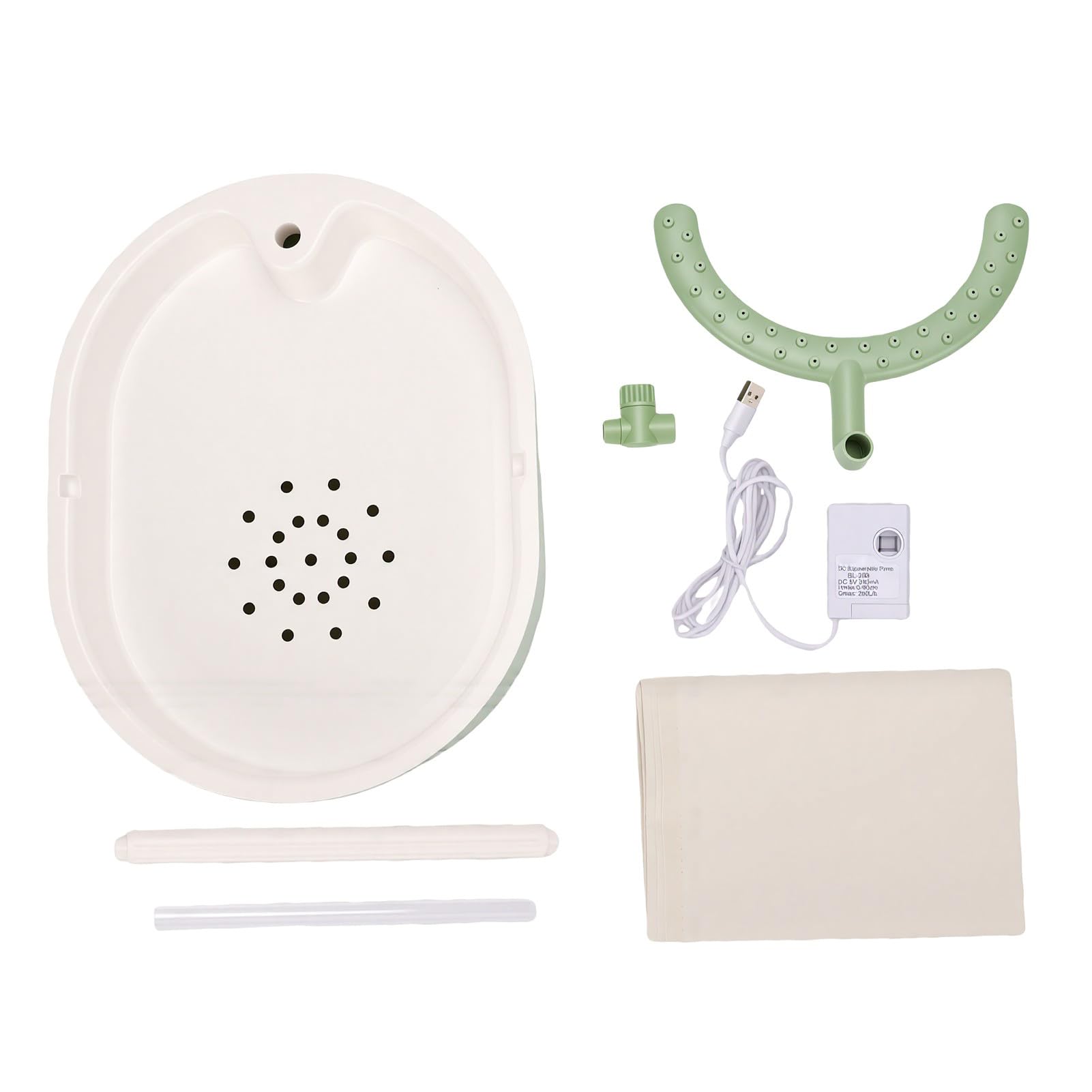 Asixxsix Baignoire pour Perroquets, Double Mode, Circulation d'eau Silencieuse, Douche Automatique pour Oiseaux, pour L'intérieur