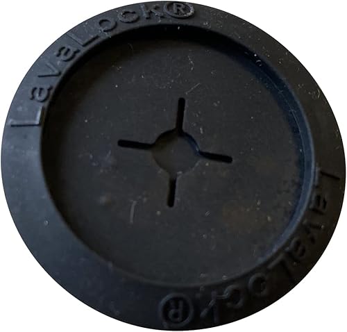 LavaLock Ojal de sonda de temperatura negra, pasador de puerto de sonda térmica para ahumador de barbacoa, aunque para orificio de 1 pulgada o 1.25