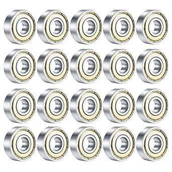 30 stuks 608zz kogellagers koolstofstaal skateboard kogellagers dubbel afgeschermd groefkogellagers 22x8x7mm 608 lagers voor skateboards, rolschaatsen, inline skates (zilver 30 stuks 608zz kogellagers koolstofstaal skateboard kogellagers dubbel afgeschermd groefkogellagers 22x8x7mm 608 lagers voor skateboards, rolschaatsen, inline skates (zilver