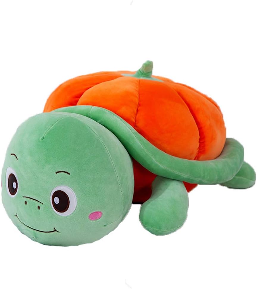 Ryuhodoll ぬいぐるみ 抱き枕 かぼちゃのカメ プレゼント ギフト かわいい ふわふわ 柔らか 萌えグッズ キュートなぬいぐるみ 50cm オレンジ 一番の