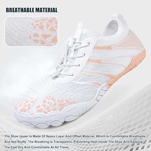 Image of Hike Barefoot Shoes Womens Men,Unisex Barefoot Water Shoes Breathable, Anti-Slip Hiking Footwear for Athletic Wide Toe Shoe Footwear for Hiking, Walking, Running, Yoga, and Water Sports