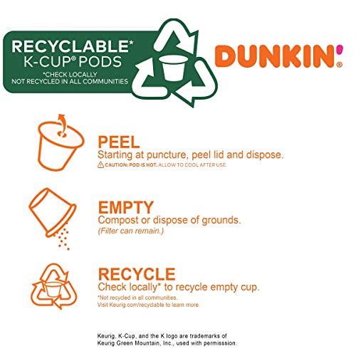 Dunkin' Original Blend Medium Roast Coffee, 60 Keurig K-Cup Pods