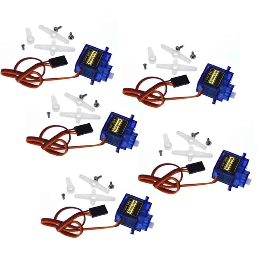 Reland Sun 5SET SG90 Micro Servo Motor Mini 9G Robot