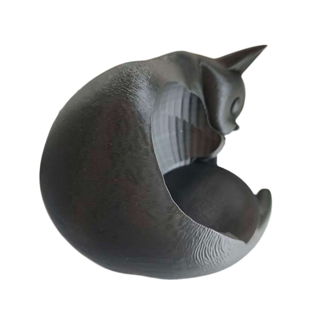 Staffa da tavolo stampata in 3D per altoparlante Echo Dot 5a generazione a forma di gatto Supporto da tavolo Organizer da tavolo per Echo Dot 5 Carino Accessori per la decorazione della casa