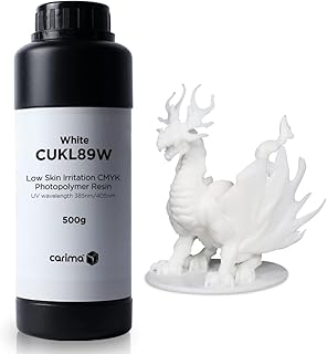 CARIMA Low-Irritation CMYK Resin (White) 500g for DLP/LCD Printer