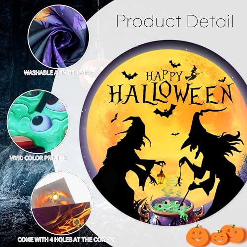 Halloween Garage Door Banner Cover 7x16Ft Outdoor Decor - image 3