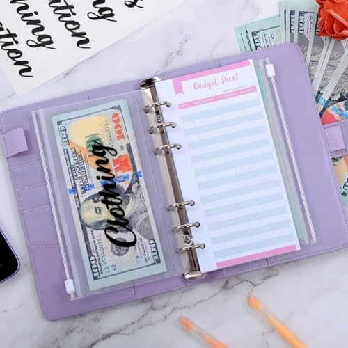 Image of SKYDUE Budget Binder with Cash Envelopes & Expense Budget Sheets,Money Binder with Cash Envelopes for Budgeting and Saving Money