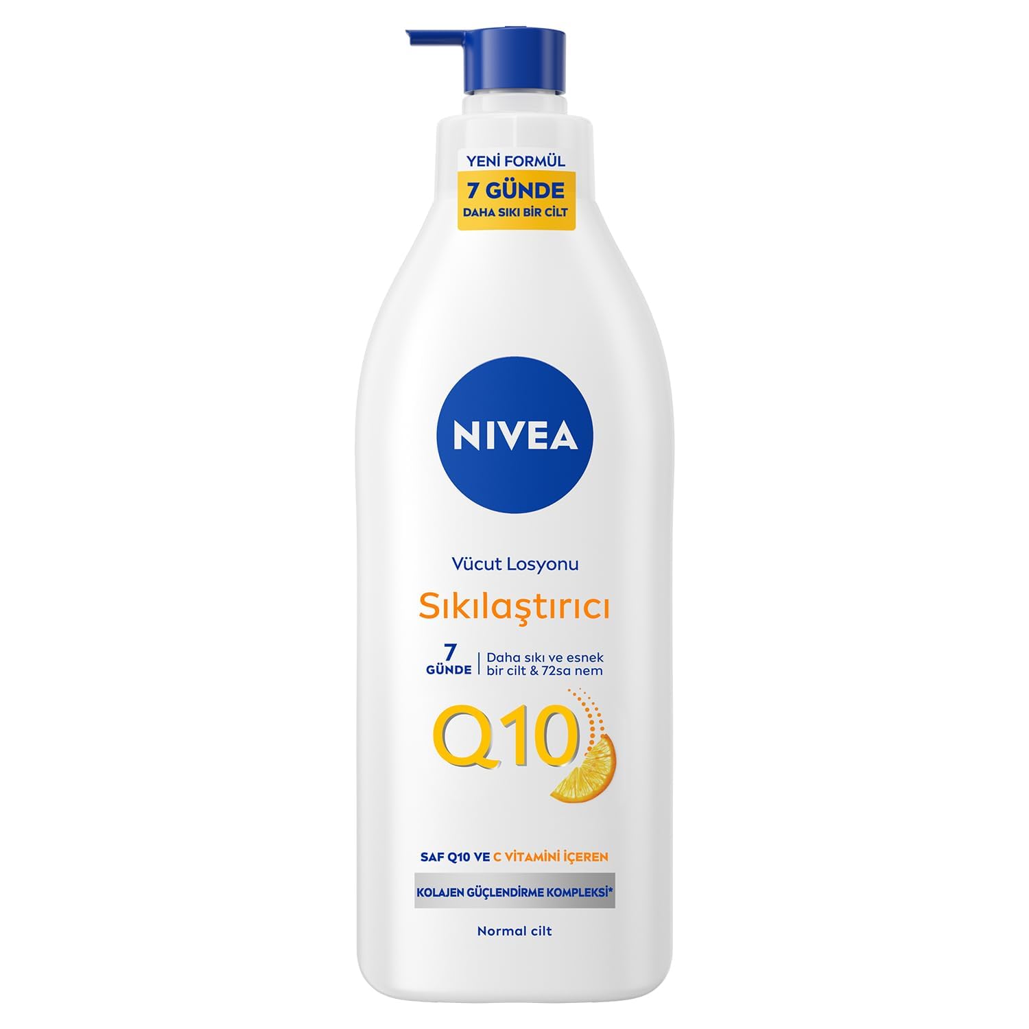 NIVEA Q10 Sıkılaştırıcı Vücut Losyonu 400 ml,72 Saat Nemlendirici,7 Günde Sıkılaşma,Esnek Cilt,C Vitamini,Kolajen,Normal Ciltler İçin + NIVEA Creme Soft Kremsi Dokunuş Banyo Ve Duş Jeli 750 ml