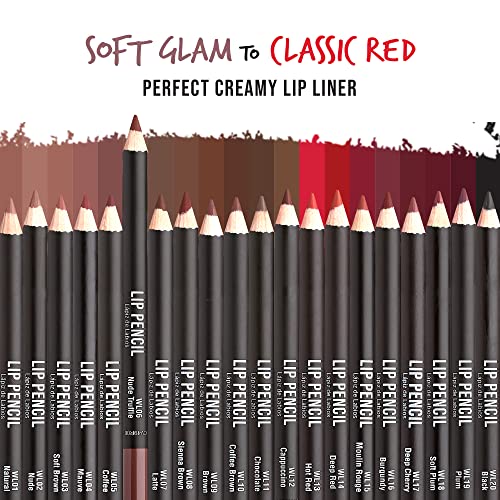 Image of Kiss New York Professional Slim Long-Wear Lip Liner Pencil, Matte Finish