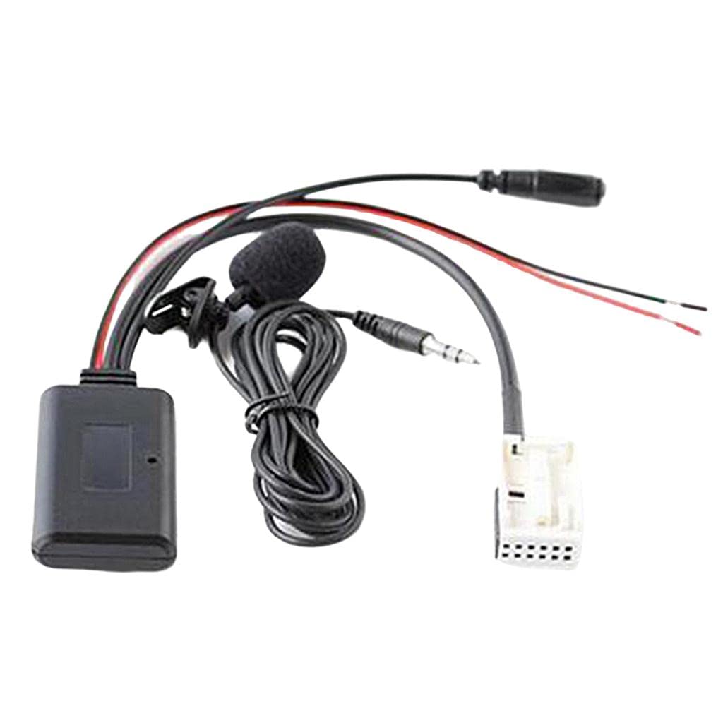 CALANDIS Bluetooth 5.0 Aux Audio Cable Microphone MIC Adapter Kit for BMW E60 E63-image-13