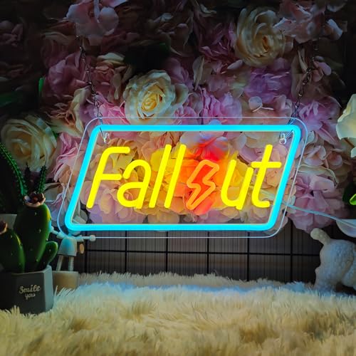 Letrero de neón Fallout para decoración de pared