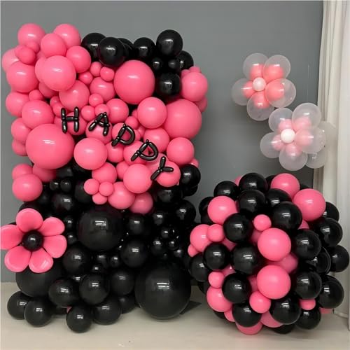 Black Balloons, 140pcs Black 18 12 10 5 Inch Different Sizes Pack Party Latex Balloons for Birthday Halloween Holiday Balloon Garland as Party Decorations - Image 3