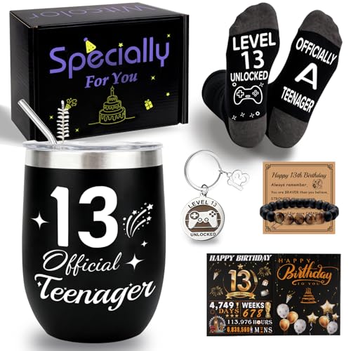 WITCOLOR 13 Year Old Boy Birthday Gift Ideas Funny 13th Birthday Gifts for Boys 13th Teenager Boys Gifts for Son Grandson Nephew Friend