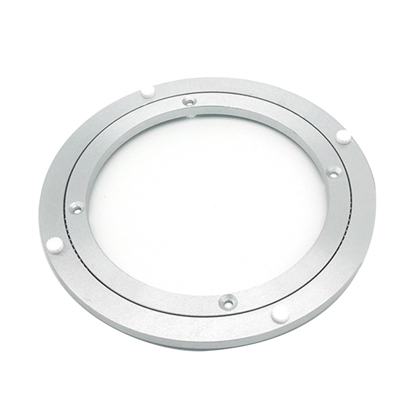 Silent Aluminum Alloy Dining Table Lazy Susan Base Bearing Rotating Round Table Rotating Rotating Disc, Suitable for Turntable, Tray, Kitchen Storage Rack(49cm)