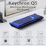 Keychron Q5 Wired Custom Mechanical Keyboard Knob Version, 96% Layout QMK/VIA Programmable Macro with Hot-swappable Gateron G Pro Blue Switch Double Gasket Compatible with Mac Windows Linux (Blue) - Image 2