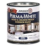 Zinsser 02704 Quart Satin Gloss Perma-White Mildew-Proof Bathroom Paint