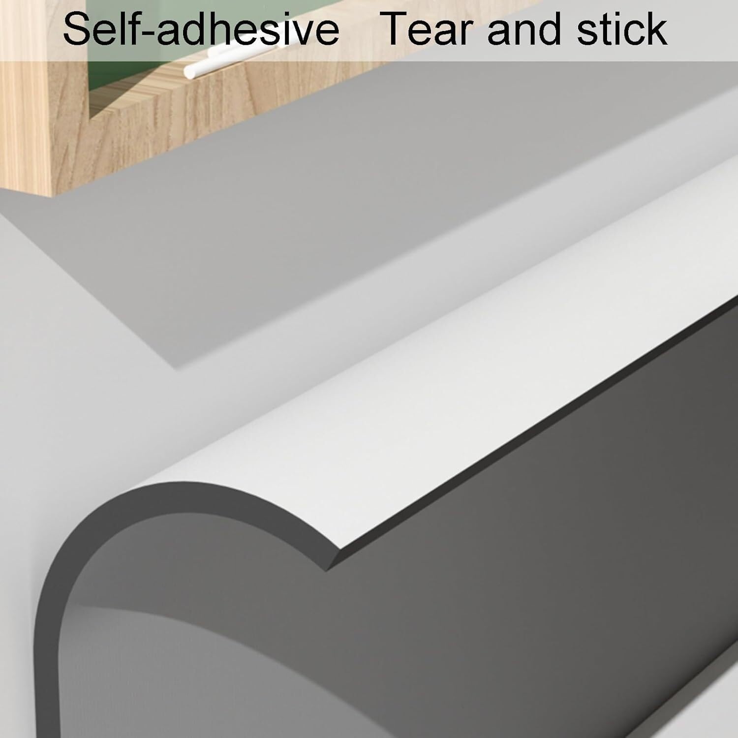 Protector de aparcamiento de 1 cm de grosor, protector de pared de garaje impermeable, almohadillas de pared de espuma de goma autoadhesiva, protectores de esquina para garaje (gris, 1 m)