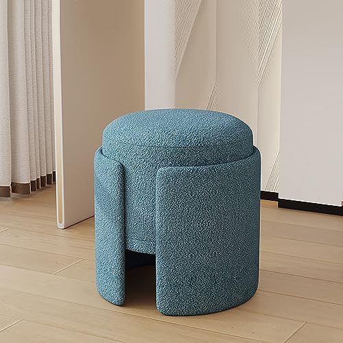 Silla de tocador tapizada con asiento acolchado, taburete cómodo para maquillaje, sala de estar y dormitorio
