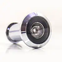 Olho Mágico Visão 200 Cromado Zamak Graus Visor de Porta Portas com Espessura de 33mm a 50mm