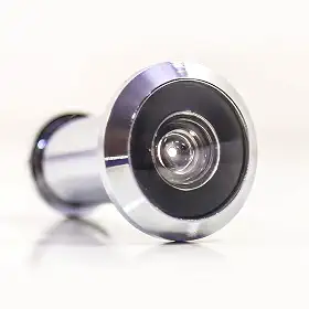 Olho Mágico Visão 200 Cromado Zamak Graus Visor de Porta Portas com Espessura de 33mm a 50mm