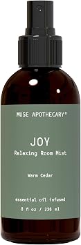 Muse Apothecary Room Ritual - Botanical Collection - Christmas Room Spray, Aromatic and Relaxing Room Mist, Air Freshener Spray, Infused with Natural Aromatherapy Essential Oils - 8 oz, Warm Cedar