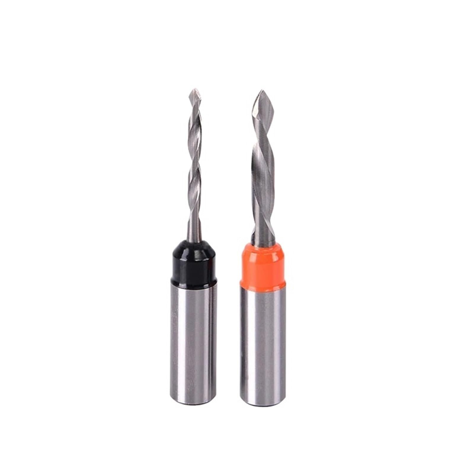 Foret de localisation de trou traversant pour le travail du bois, mandrin, routeur CNC, diamètre 3–4 mm, alésage du trou 57 et 70 mm de longueur (4 mm R)