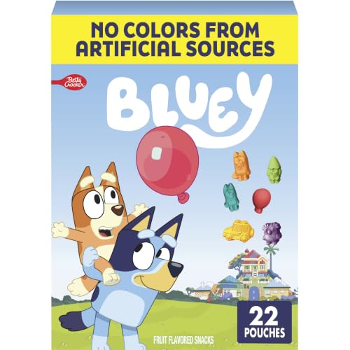 38¢ coupon - Bluey Fruit Flavored Snacks, 22ct