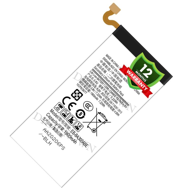 Image of Original EB-BA300ABE Battery Compatible for Samsung Galaxy A3 (SM-A300F) - (1900mAh) - 1 Year Warranty DF7