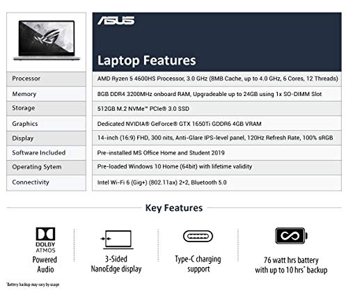 Image of ASUS ROG Zephyrus G14 Laptop with Backpack