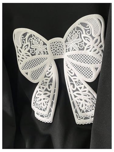 Girl's Bow Graphic Print Preppy Cute Sweatshirts Round Neck Long Sleeve Drop Shoulder Pullovers3